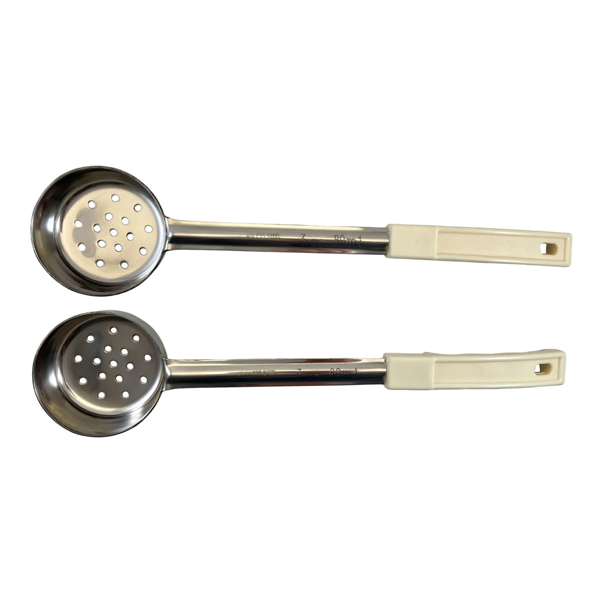 4 oz Slotted Stainless Steel Portion Control Ladle Spoodle - [Pack of 2]