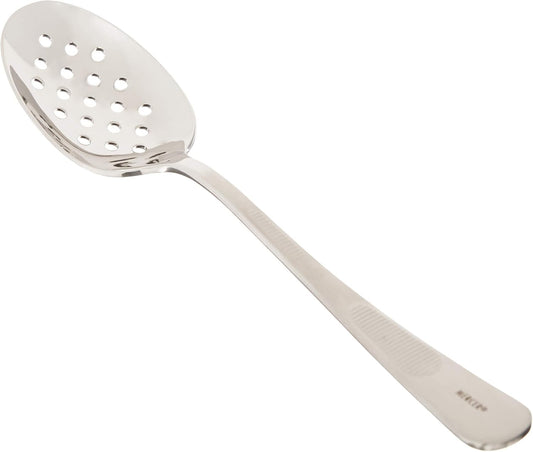 Mercer Culinary 7-8 Inch, Silver Plating Spoon, Perforated Bowl, 7 7-8-Inch, 7 7-8"