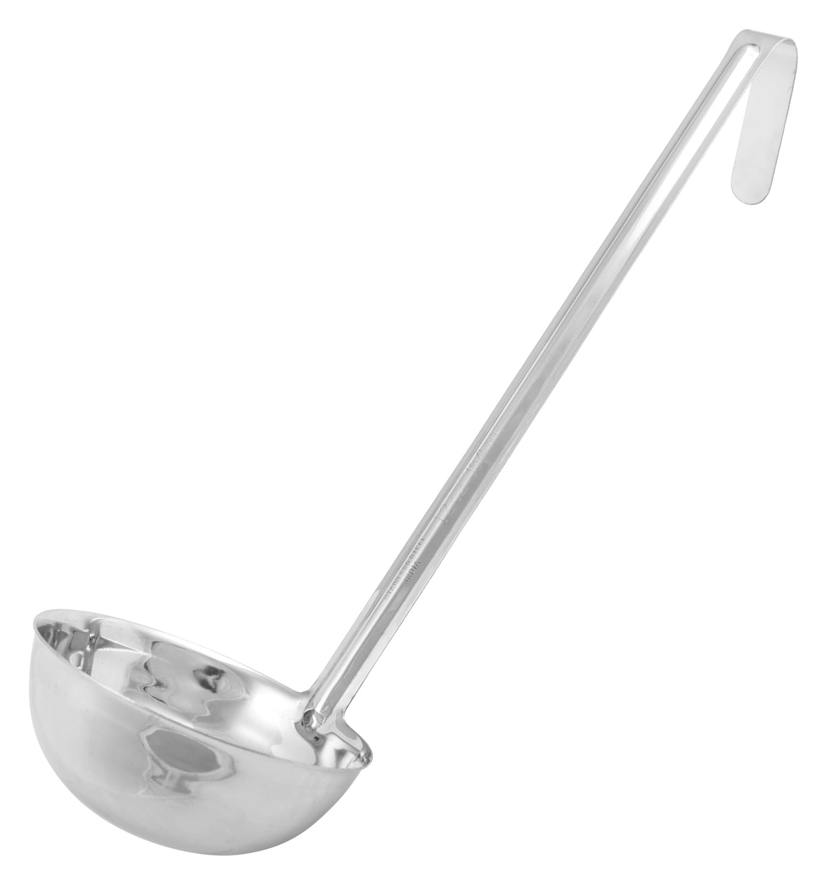 Winco 4 oz Red One Piece Stainless Steel Ladle