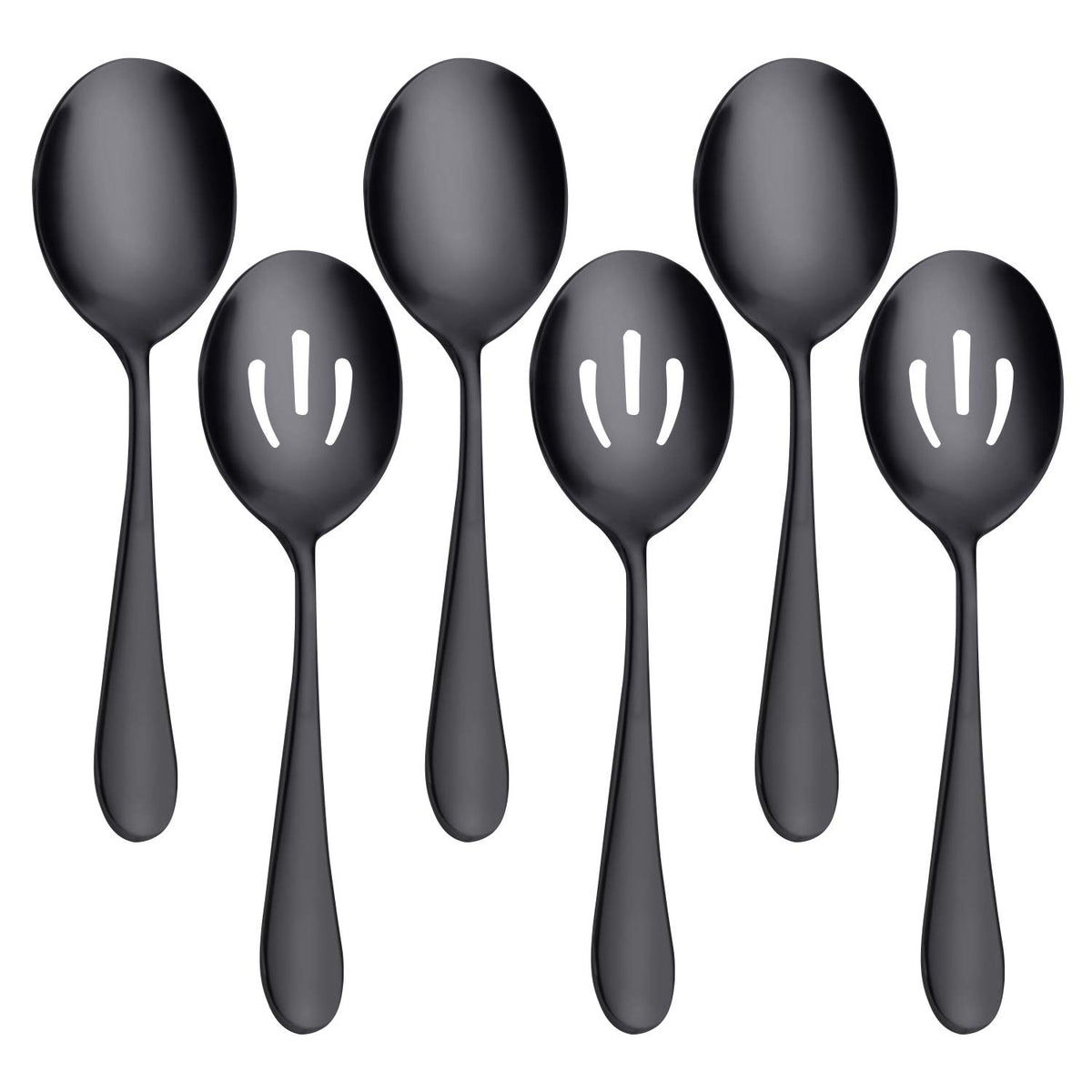 AOOSY 2 Pcs Stainless Steel Serving Utensil Set, Long Handle Serving Spoons