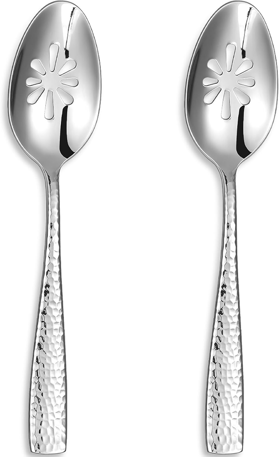 KEAWELL Premium Louis Hammered Slotted Spoons (Slotted Spoons, Set of 2)