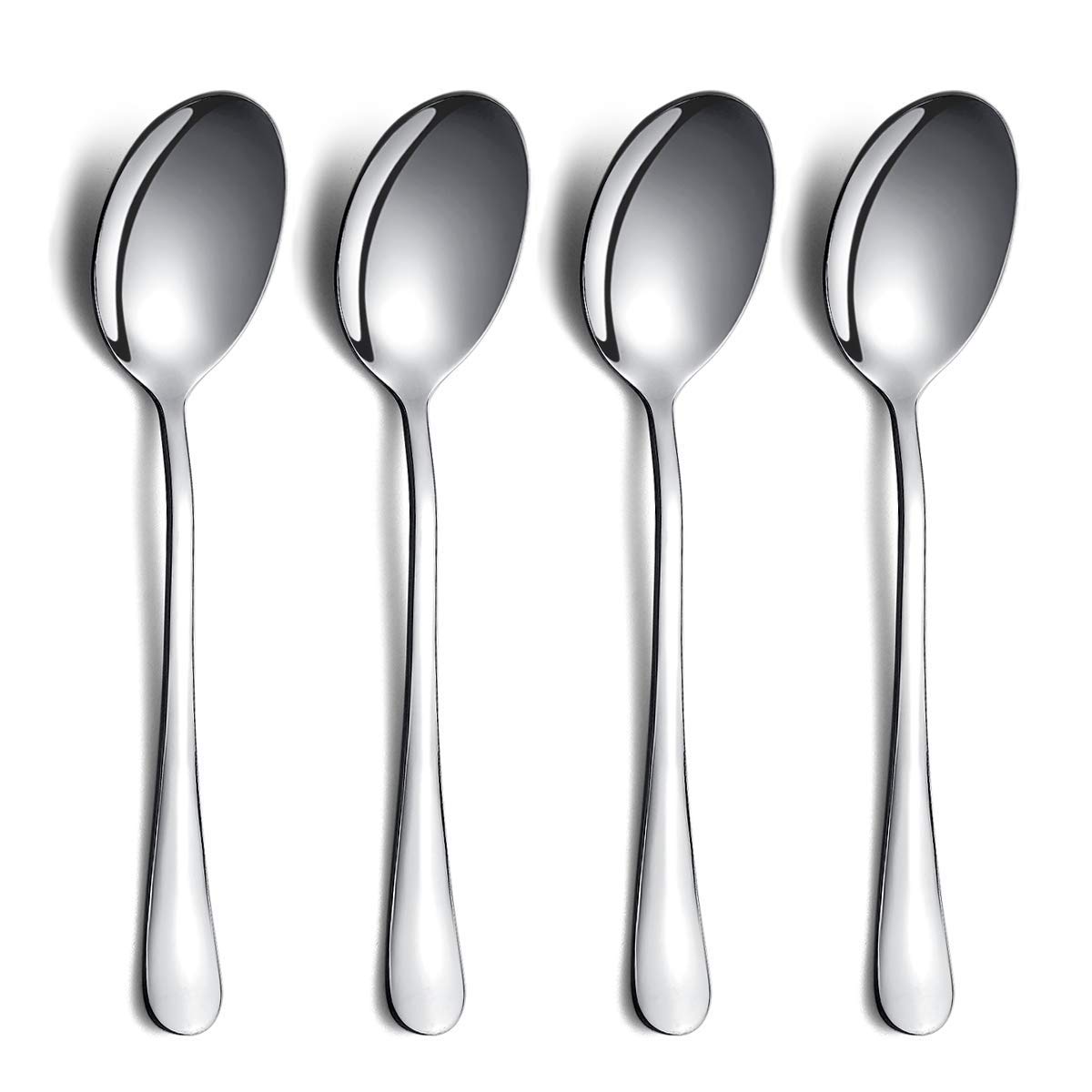 Kyraton 4-Piece Serving Set - Slotted Stainless Steel Spoons, Pack of 4