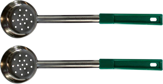 4 oz Slotted Stainless Steel Portion Control Ladle Spoodle - [Pack of 2]