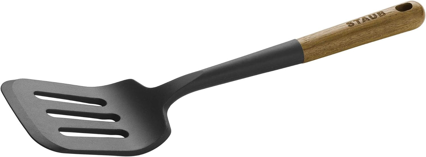 Staub Silicone Spatula, Cooking Utensil, Non-Stick, Black