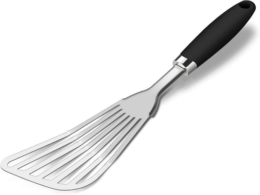 304 Stainless Steel Fish Spatula, Thin Flexible Slotted Turner