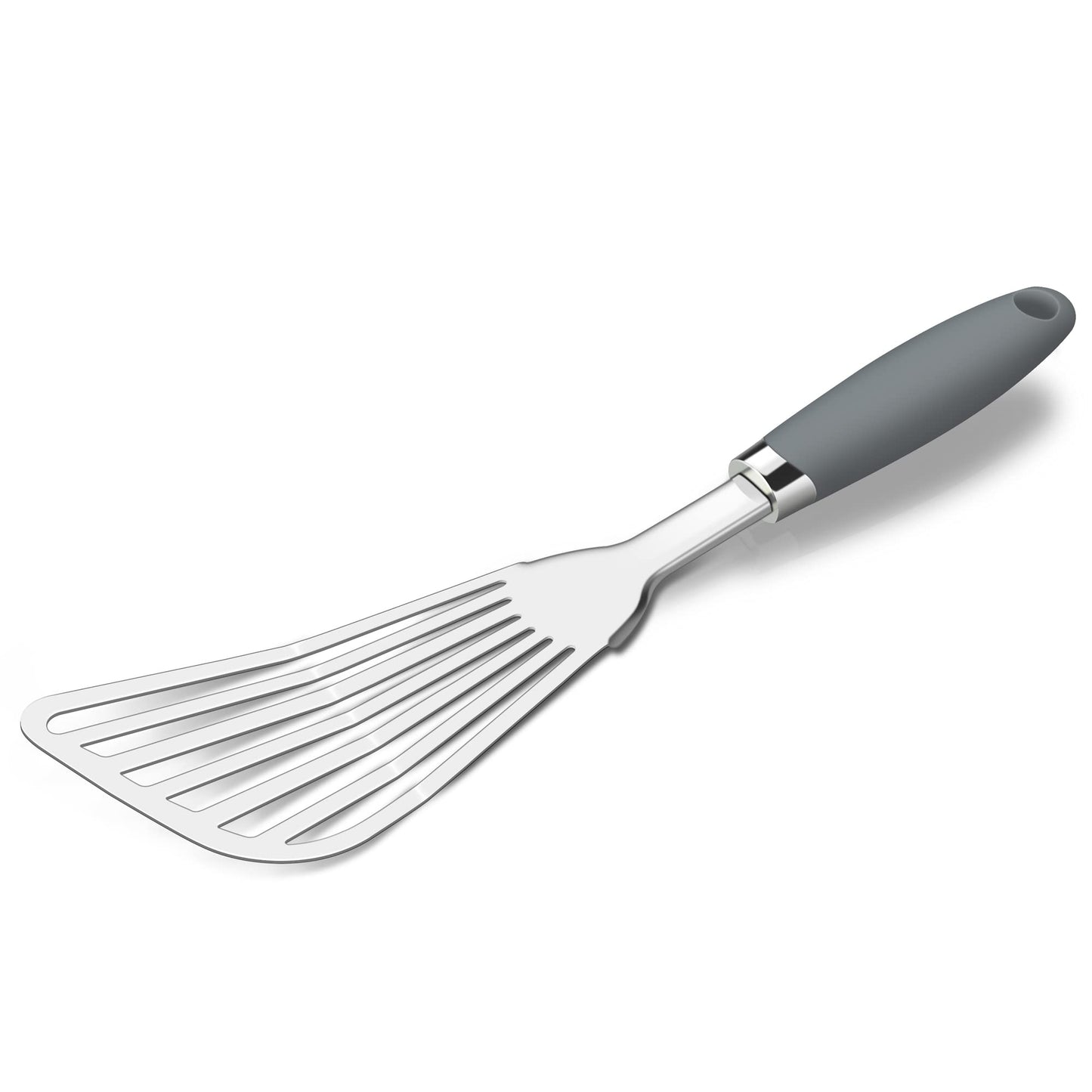304 Stainless Steel Fish Spatula, Thin Flexible Slotted Turner