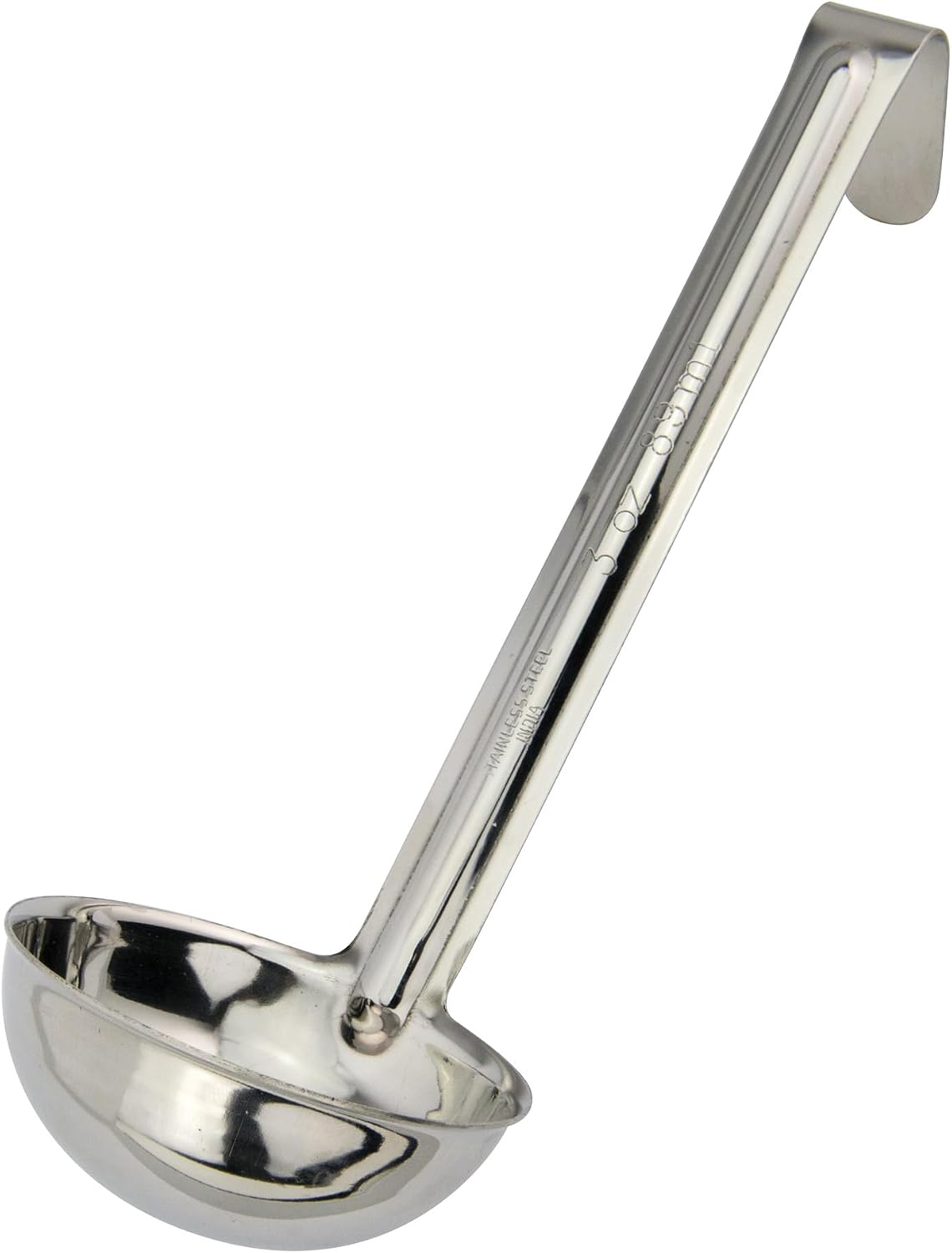 Winco 4 oz Red One Piece Stainless Steel Ladle