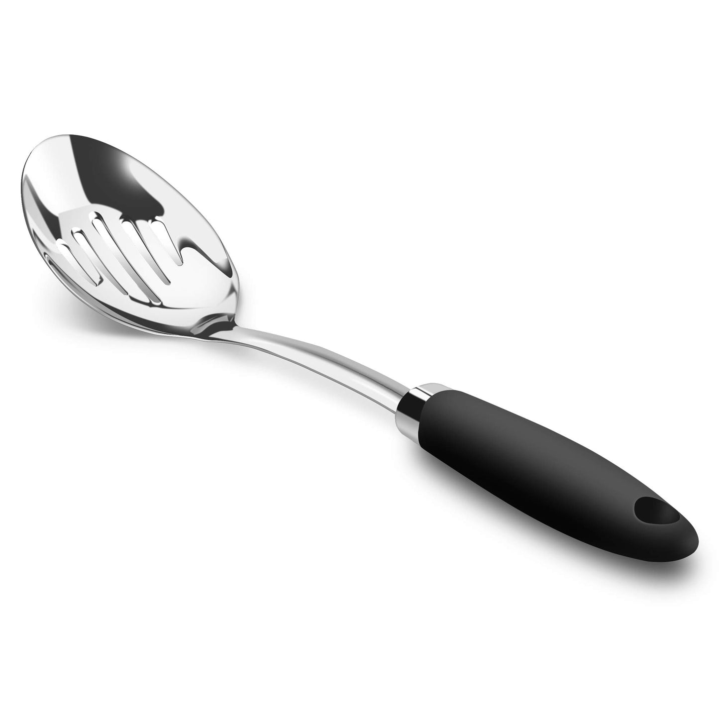 Stainless Steel Slotted Turner Spatula, Thin Edge Turner, Silver