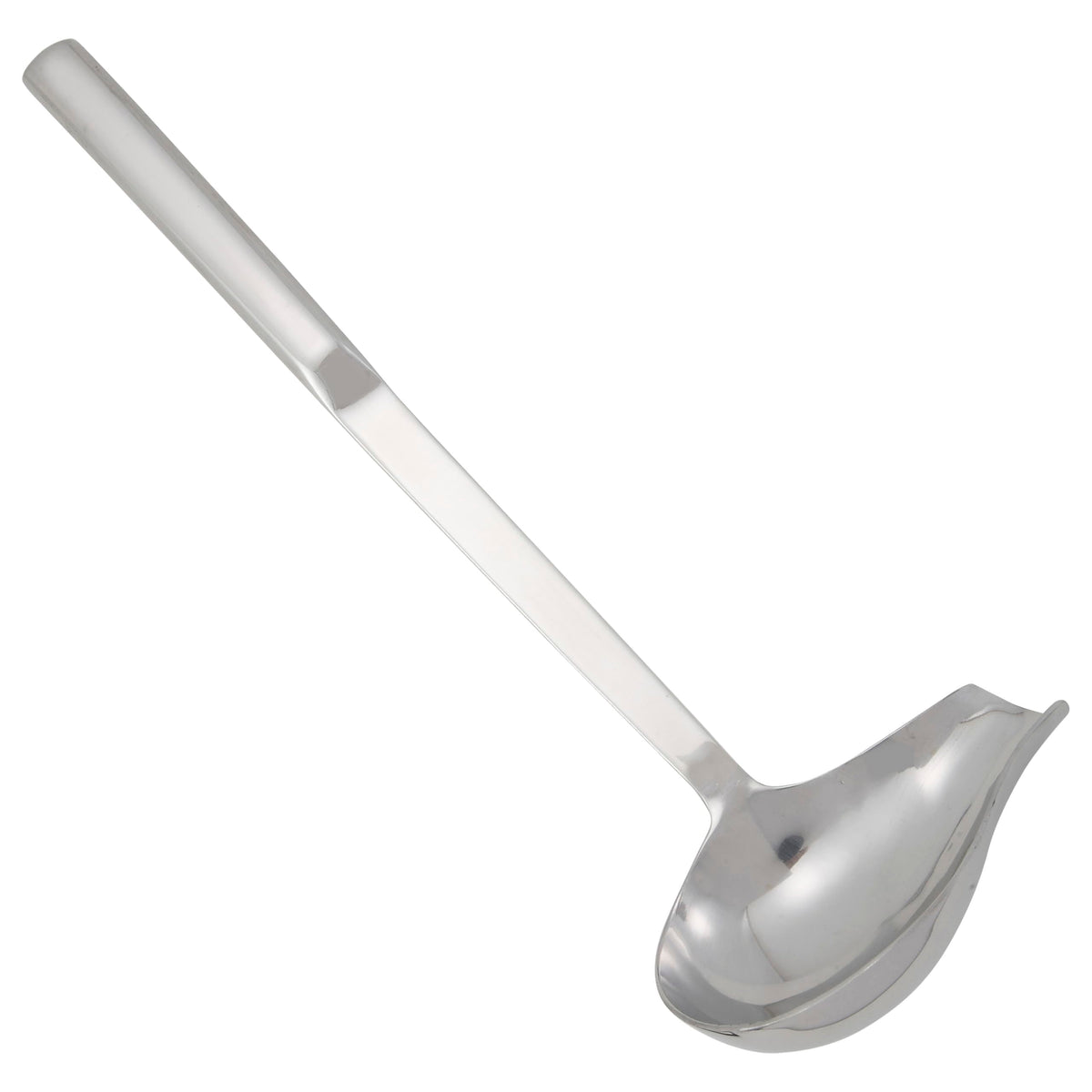 Winco 4 oz Red One Piece Stainless Steel Ladle