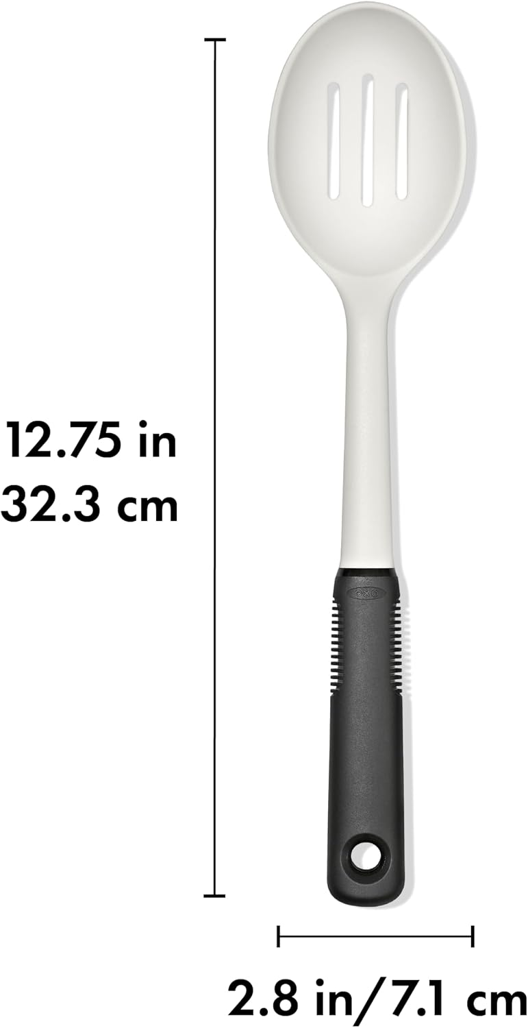 OXO Good Grips Nylon Slotted Spoon – Oat, Slotted Spoons for Cooking