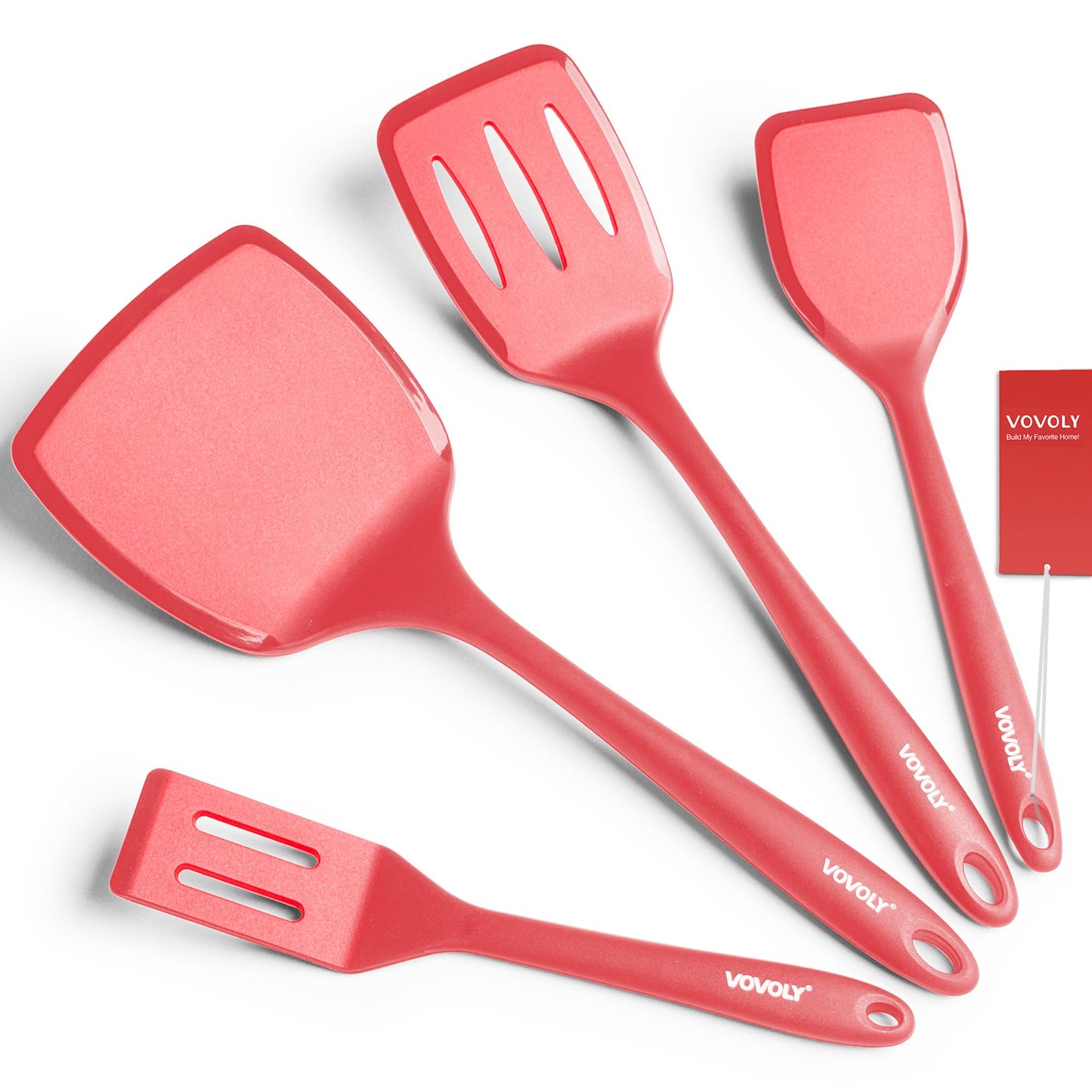 Silicone Spatula Set, 600°F Heat Resistant Silicone Spatula Turner Flipper for Cooking, Non Stick and Non Scratch Kitchen Utensils for Eggs & Pancakes, 4 Pack,Starry Blue
