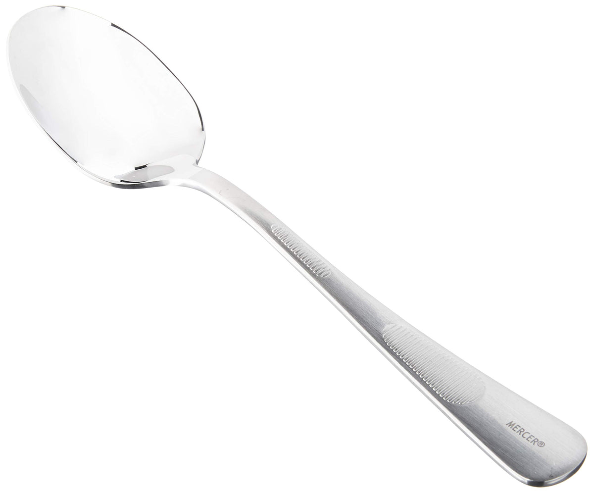 Mercer Culinary 7-8 Inch, Silver Plating Spoon, Perforated Bowl, 7 7-8-Inch, 7 7-8"