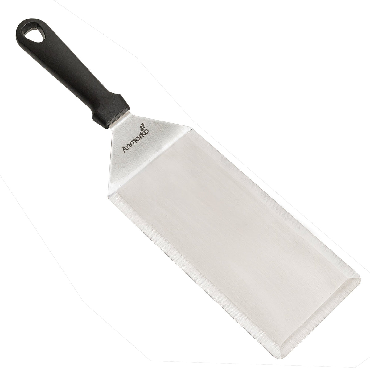 Stainless Steel Metal Griddle 4 x 8 inch Spatula - Spatula Hamburger Turner Scraper - Pancake Flipper - Great for BBQ Grill and Flat Top Griddle - Commercial Grade