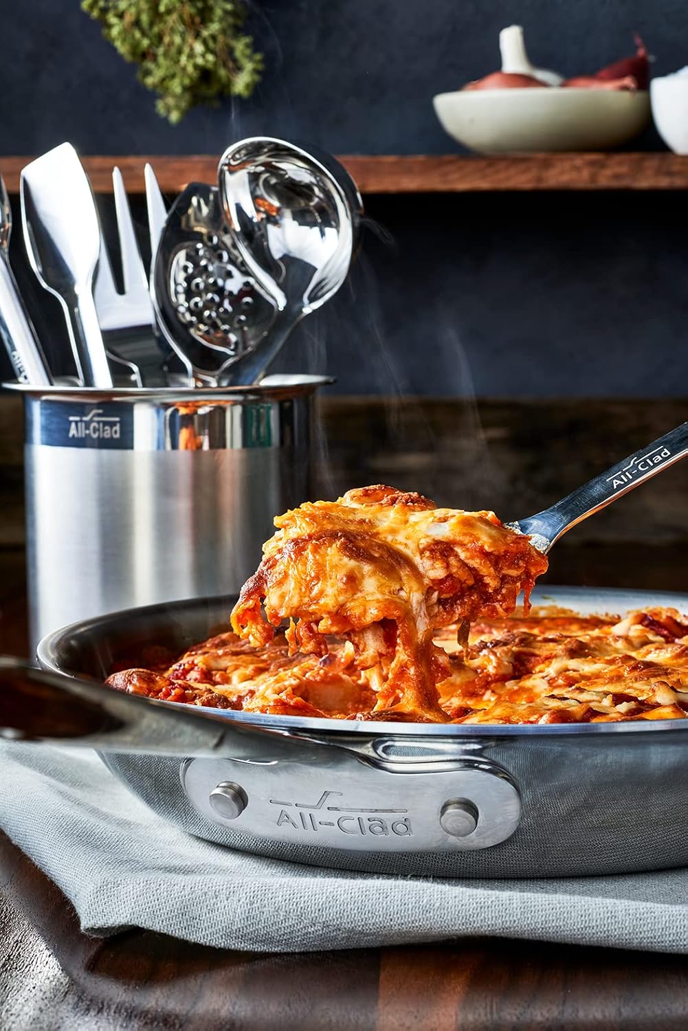 All-Clad Stainless Steel 9.5-inch Slotted Spoon, Kitchen Tools