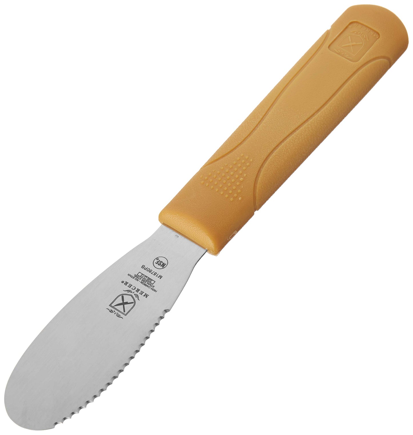 Mercer Culinary Millennia Turner/Spatula, 6 Inch x 3 Inch Blade, Black Handle