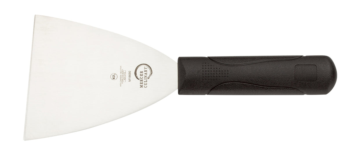 Mercer Culinary Millennia Turner/Spatula, 6 Inch x 3 Inch Blade, Black Handle