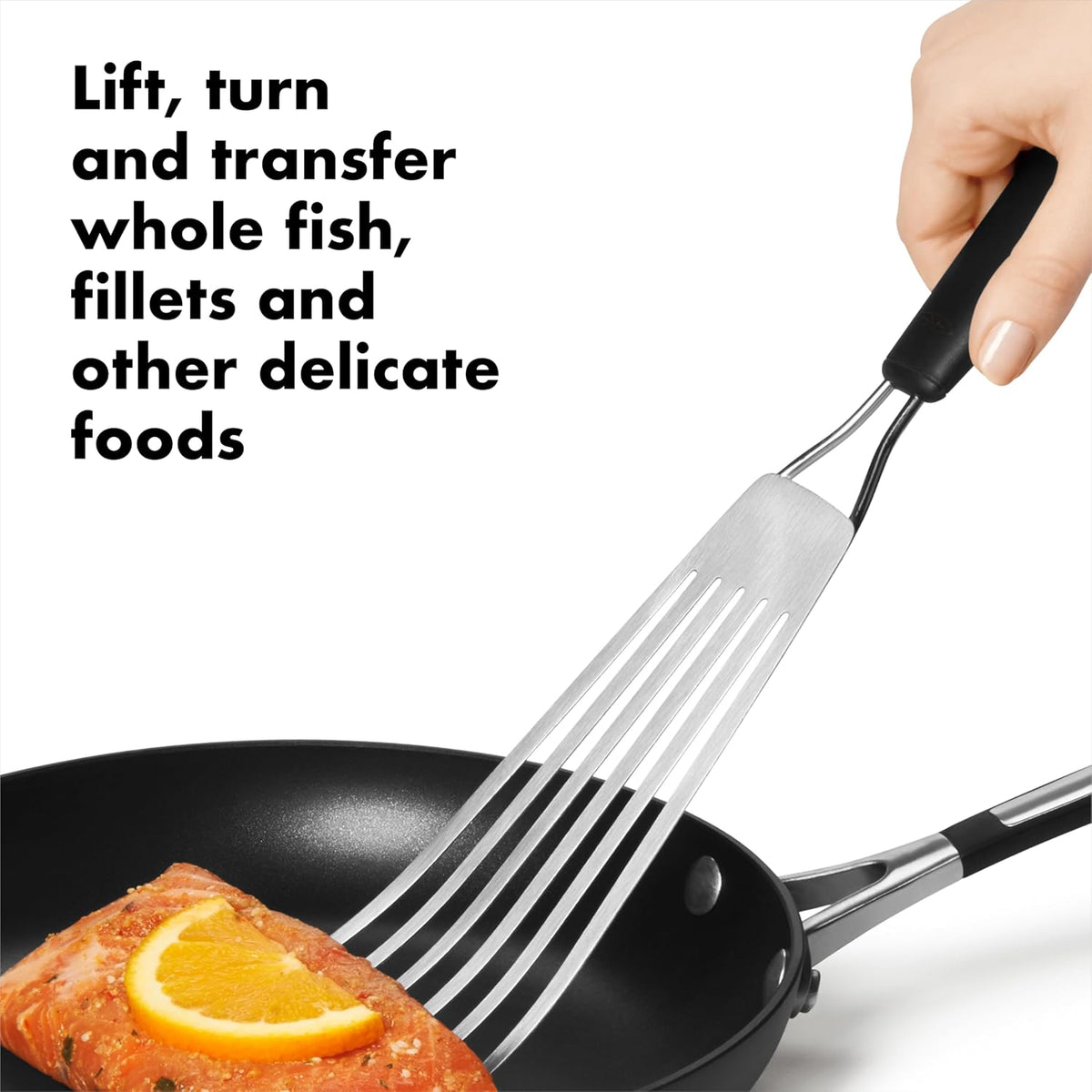 OXO Good Grips Slotted Fish Spatula Stainless Steel, Fish Turner