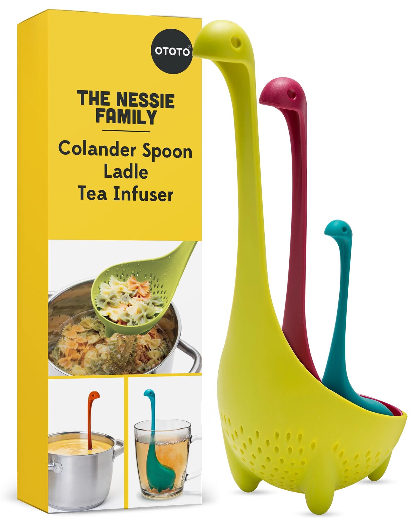 OTOTO The Original Nessie Ladle - Soup Ladle, Cute Gifts, Funny Kitchen Gadgets, Loch Ness design, Cooking Gifts for Mom - Cute and Practical Kitchen Utensils - Unique Gifts for Women
