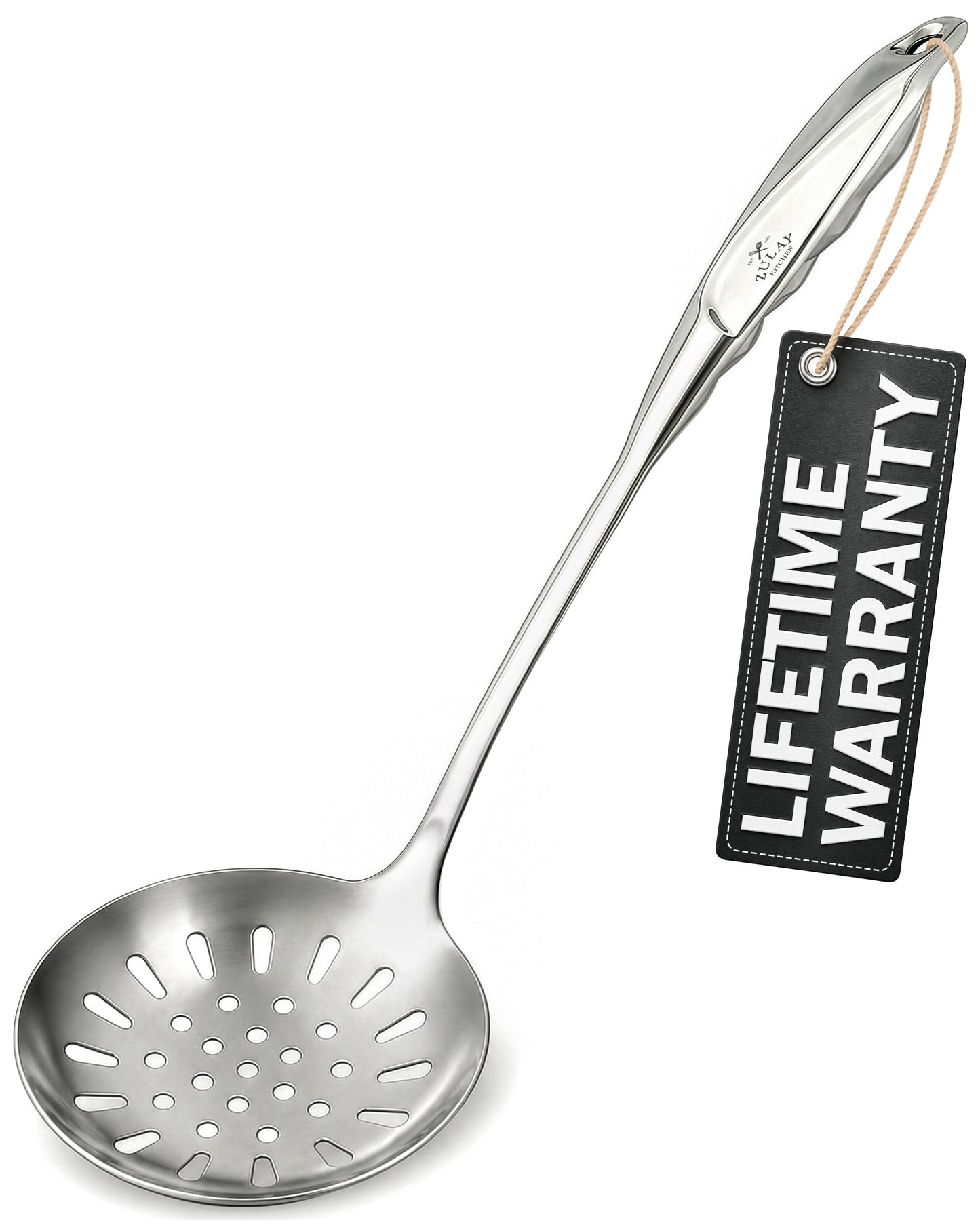 Zulay Kitchen Stainless Steel Slotted Spoon