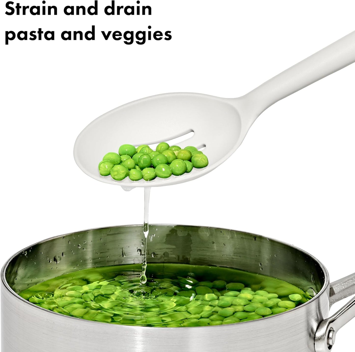 OXO Good Grips Nylon Slotted Spoon – Oat, Slotted Spoons for Cooking
