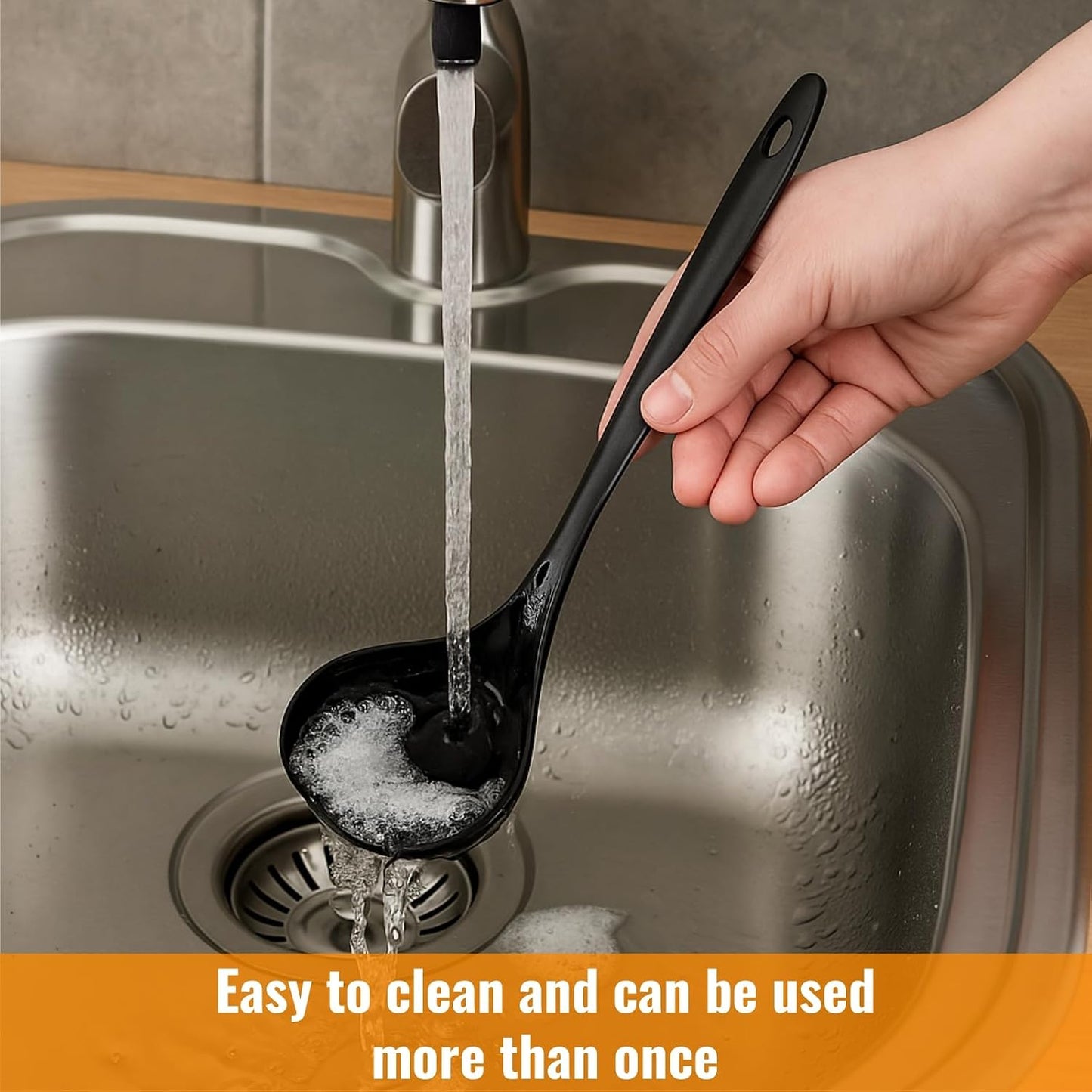 40 Pack 1.5 Oz Plastic Ladle Spoons, 9 x 2.8 Inch