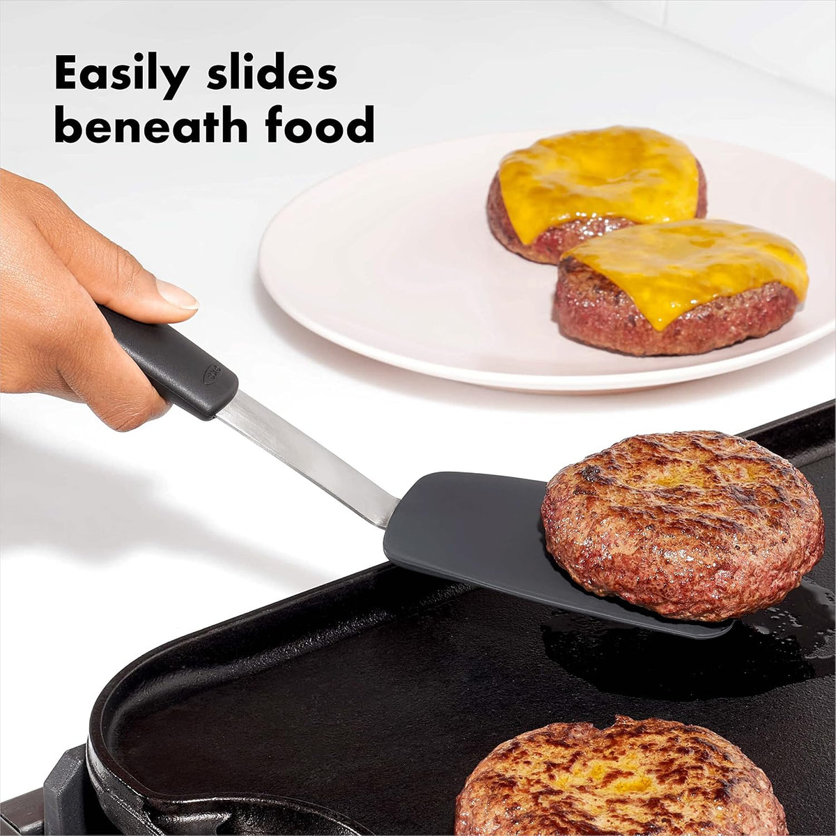 OXO Good Grips Small Silicone Flexible Turner - Black