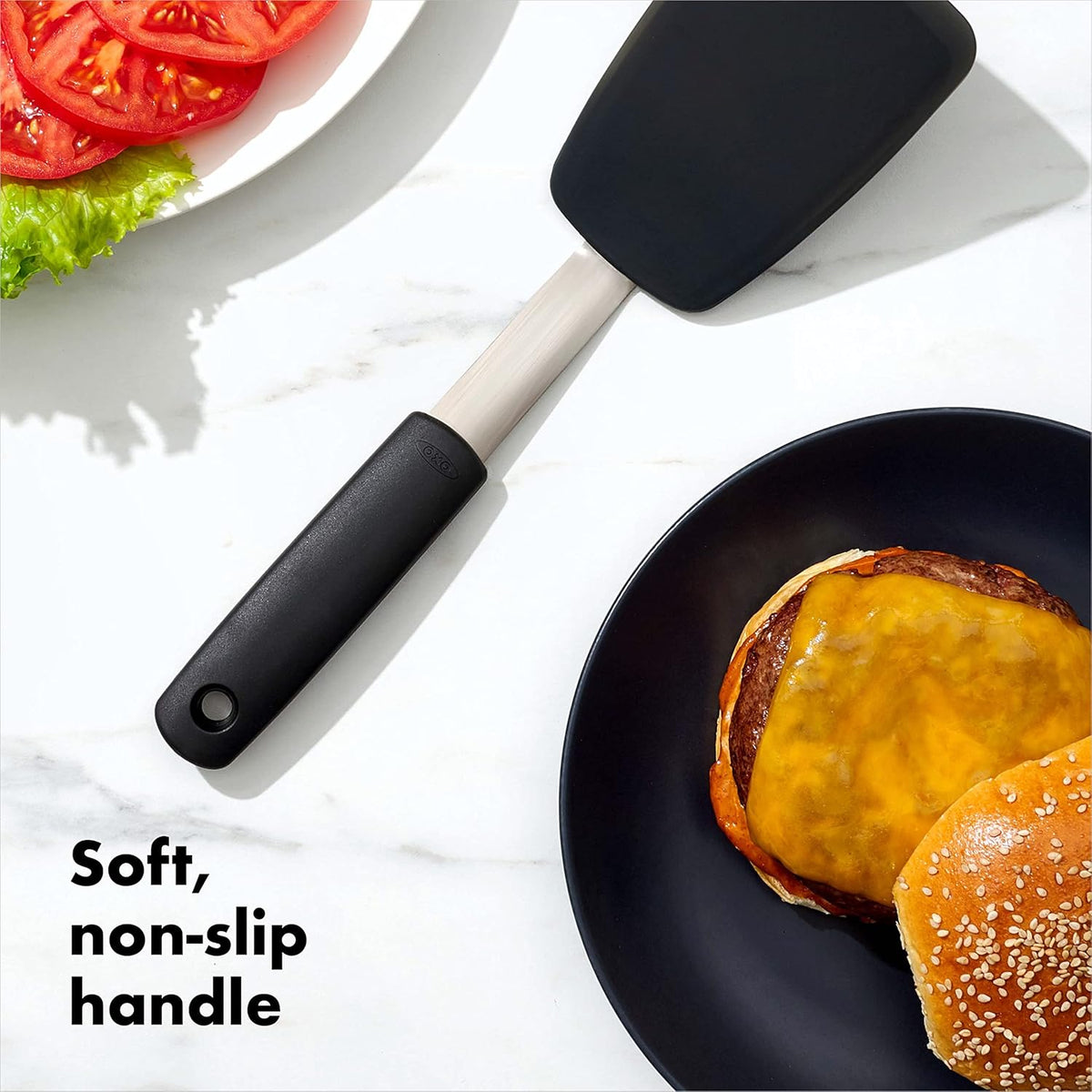 OXO Good Grips Small Silicone Flexible Turner - Black