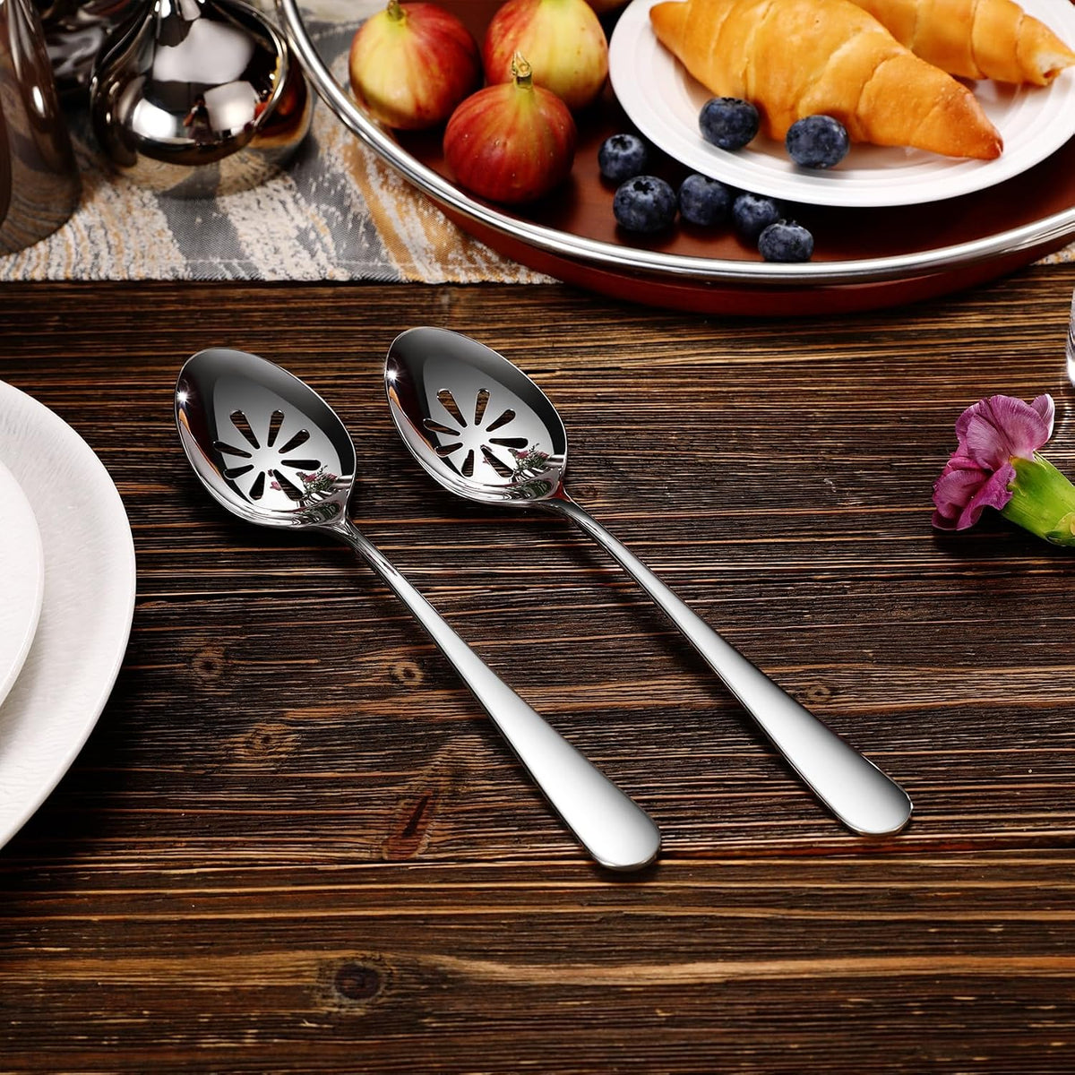 KEAWELL Premium Louise 9-Inch Slotted Serving Spoon (Slotted Spoon)