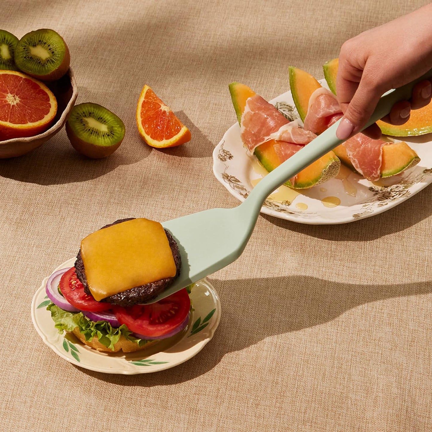 GIR: Get It Right Silicone Spatula Turner - Heat-Resistant & Non-Stick Core with Flexible Tip - Pancake Flipper - Dishwasher Safe, Ultimate Turner - 13IN - Slate