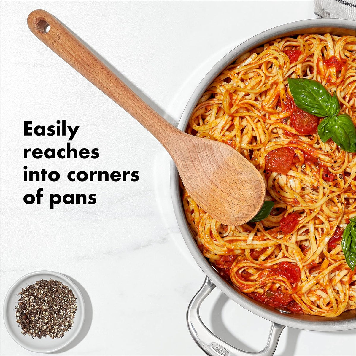 OXO Good Grips Wooden Utensil Set for Cooking, 3-Piece