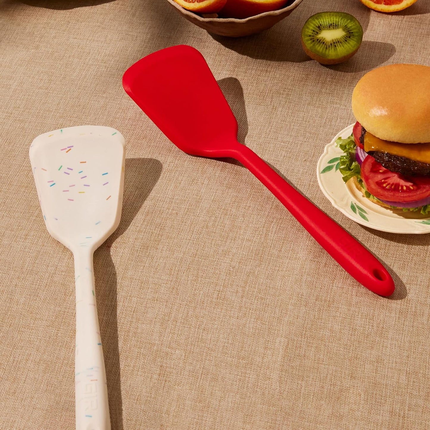 GIR: Get It Right Silicone Spatula Turner - Heat-Resistant & Non-Stick Core with Flexible Tip - Pancake Flipper - Dishwasher Safe, Ultimate Turner - 13IN - Slate