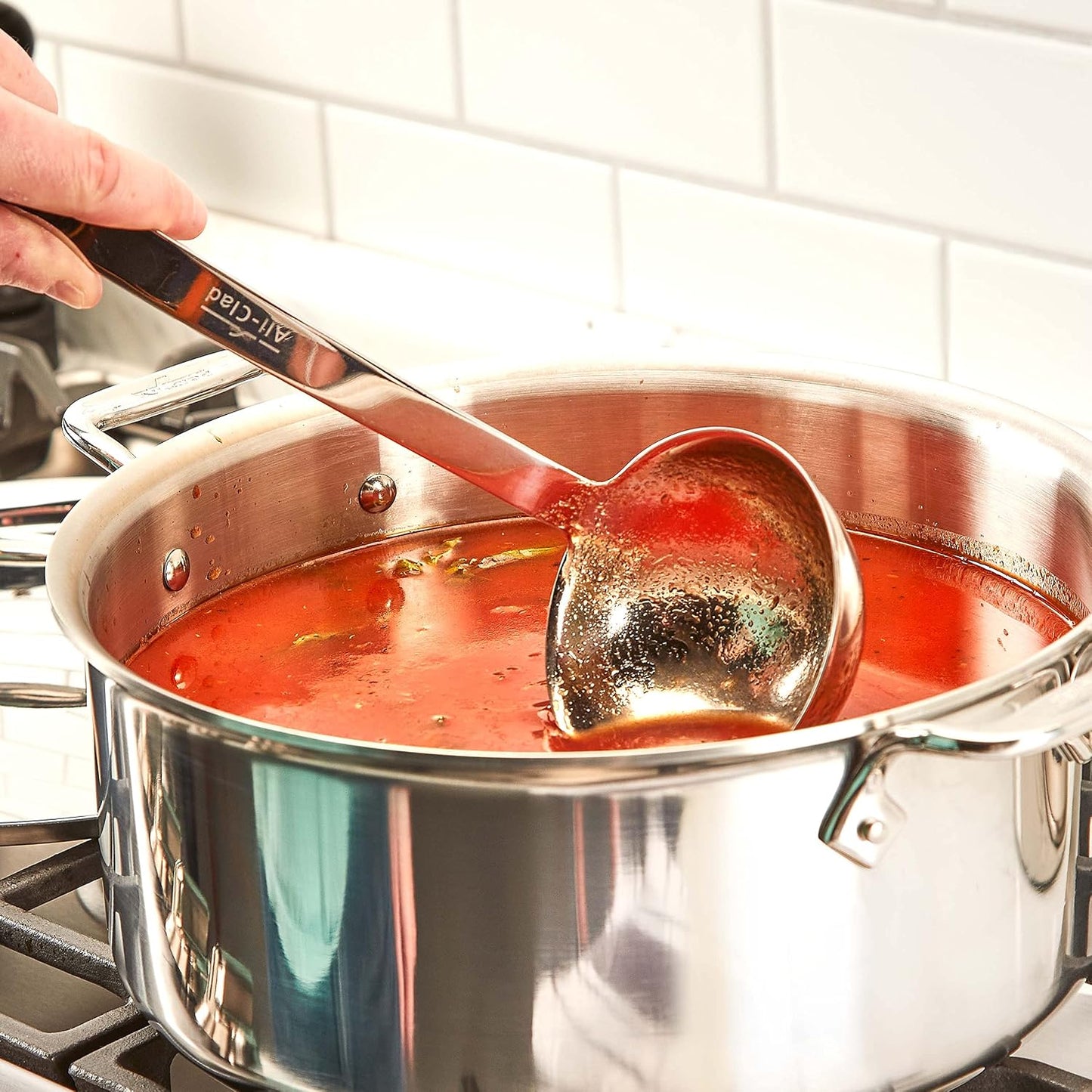 All-Clad Stainless Steel 11-inch Soup Ladle, Kitchen Tools